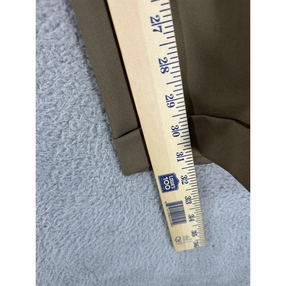 JB Britches Dress Pants Mens 38x31 Brown Wool Pleated Cuffed Trousers Made USA - Picture 4 of 8